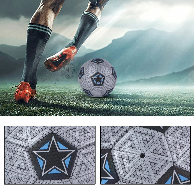 Професионална футболна топка размер 5 бр. за тренировки, състезания по футбол на открито PVC - 5
