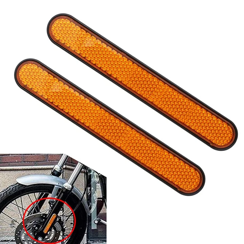 Стикер-рефлектор предната вилици на мотоциклети, слайдер за долните крака, Предупреждение за сигурност за Softail Sportster 883 1200 Жълт - 4