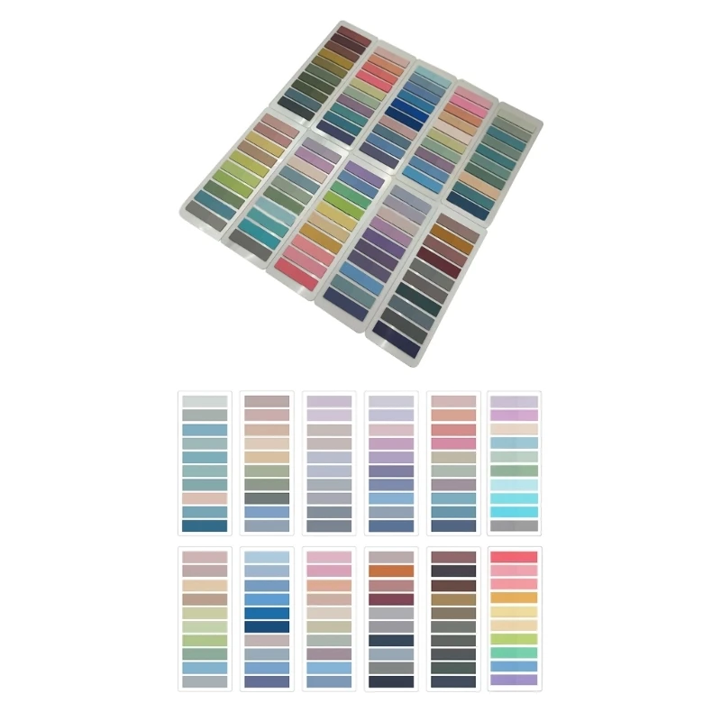 Опаковка от 100/120 цветни раздели Черупките на раздела Ярки цветове Показалеца на страницата Стикер Директен доставка - 0