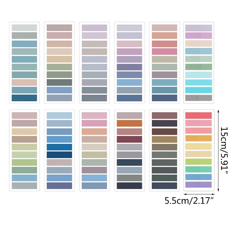 Опаковка от 100/120 цветни раздели Черупките на раздела Ярки цветове Показалеца на страницата Стикер Директен доставка - 5