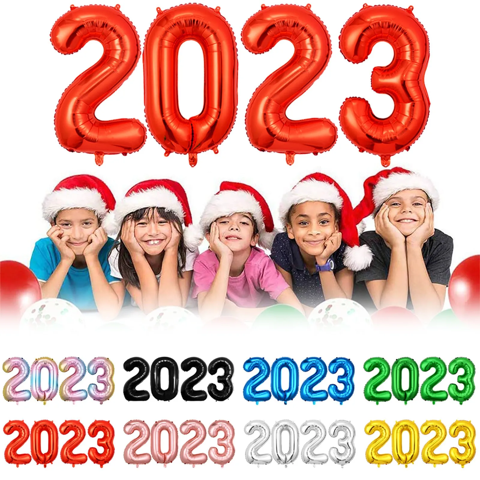 2023 Цифрови балони, Комплект балони за партита, декорация за интериора, градината, празнични аксесоари, декорация декор - 1