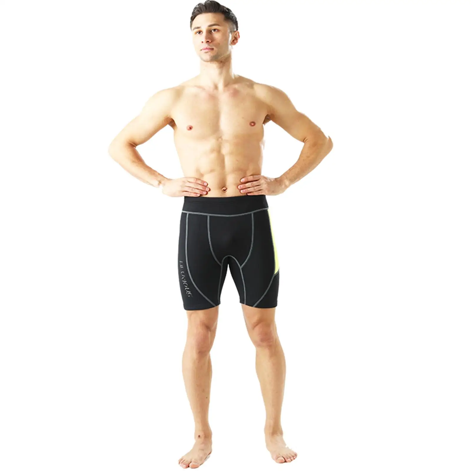 Мъжки неопренови шорти с дебелина 2 мм, за топене на неопрен за водна аеробика, спортни панталони за неопрен - 2