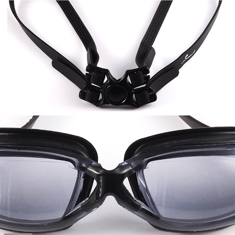 C324 Комфорт за възрастни, водоустойчив Плувни очила с плосък наклон светлина, HD, Фарове за Очила за плуване, Унисекс Очила за плуване, Многоцветни по желание - 1