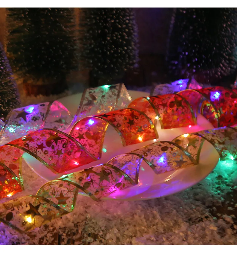 2024 Коледни светлини Led лента Украса за Коледната елха е Страхотна Светлина САМ Светлинна Венец за коледна украса Начало декор Навидад - 4