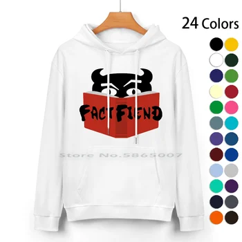 Лого Fact Fiend-Неизвестни Художници Пуловер С качулка От Чист Памук, 24 Цвят С Логото на Fact Fiend Smallwood от 100% Памук С качулка